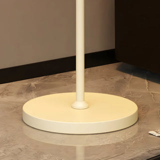 Stylish White Floral Shade Curved Stem Floor Lamp Zawala Image - 10