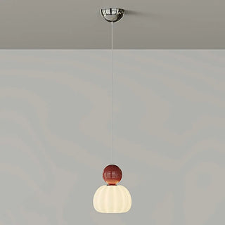 Modern Green Frosted Glass Globe Bedroom Pendant Light Zawala Image - 13