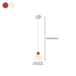Modern Green Frosted Glass Globe Bedroom Pendant Light Zawala Image - 25