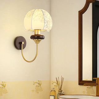 ZOWALA - Modern Metal Fabric Shade Wall Light Image - 2
