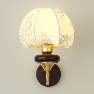ZOWALA - Modern Metal Fabric Shade Wall Light Image - 6