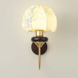 ZOWALA - Modern Metal Fabric Shade Wall Light Image - 7