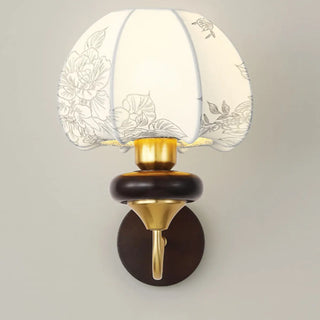 ZOWALA - Modern Metal Fabric Shade Wall Light Image - 8