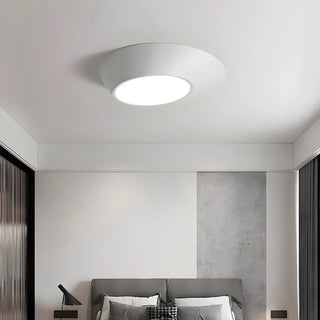 Hallway Black White Geometric Section Flush Mount Light Zawala Image - 1