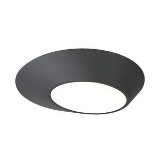 Hallway Black White Geometric Section Flush Mount Light Zawala Image - 10