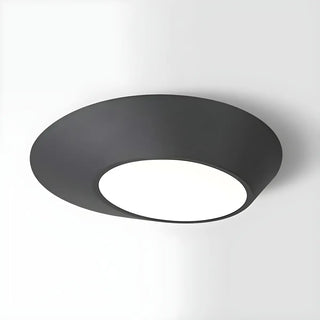 Hallway Black White Geometric Section Flush Mount Light Zawala Image - 4