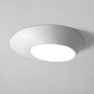 Hallway Black White Geometric Section Flush Mount Light Zawala Image - 5