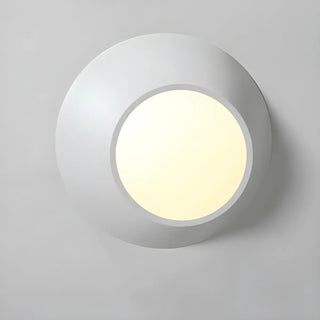 Hallway Black White Geometric Section Flush Mount Light Zawala Image - 6