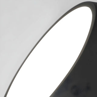 Hallway Black White Geometric Section Flush Mount Light Zawala Image - 7