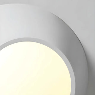 Hallway Black White Geometric Section Flush Mount Light Zawala Image - 8