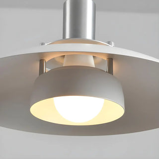 ZOWALA - Modern Dining Room White Dome Adjustable Arm Pendant Light Image - 12