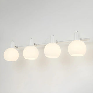 Modern 3-Light Glass Globe Black Vanity Light Fixture Zawala Image - 10