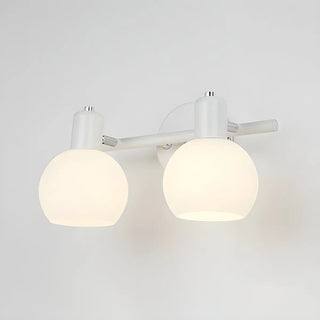 Modern 3-Light Glass Globe Black Vanity Light Fixture Zawala Image - 9