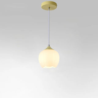 ZOWALA - Modern White Glass Dome Green Bedroom Pendant Light  Image - 14