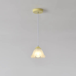 ZOWALA - Modern White Glass Dome Green Bedroom Pendant Light  Image - 9