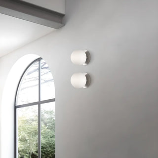 ZOWALA - Modern White Glass Globe Vanity Light Fixture Image - 5