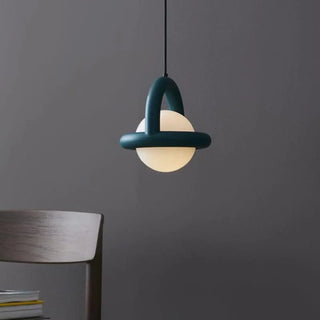 Modern White Globe Pendant Light Adjustable Length Zawala Image - 1