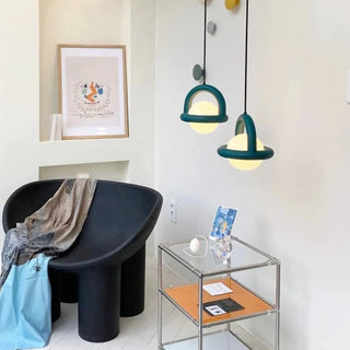 Modern White Globe Pendant Light Adjustable Length Zawala Image - 12