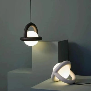Modern White Globe Pendant Light Adjustable Length Zawala Image - 2