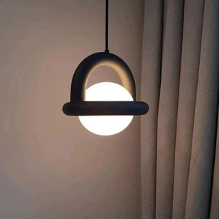 Modern White Globe Pendant Light Adjustable Length Zawala Image - 3