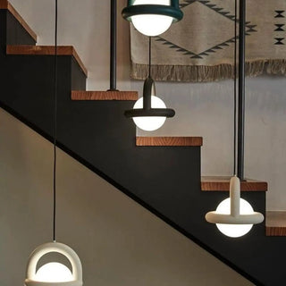 Modern White Globe Pendant Light Adjustable Length Zawala Image - 8