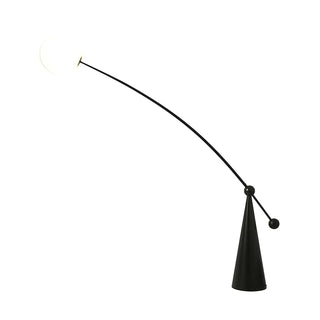 Modern Spherical Globe Black Arched Floor Lamp Zawala Image - 9