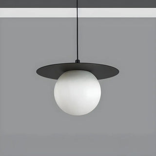 Modern Bedroom White Globe Alabaster Pendant Light Zawala Image - 5