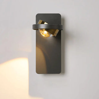 Modern White Circular Rotating Reading Wall Sconce Zawala Image - 10