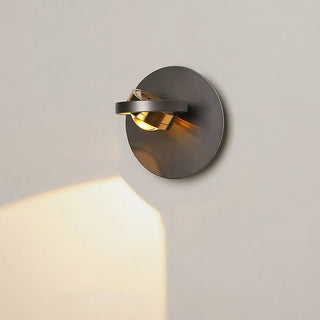 Modern White Circular Rotating Reading Wall Sconce Zawala Image - 12