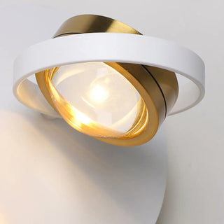 Modern White Circular Rotating Reading Wall Sconce Zawala Image - 16