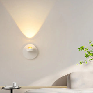 Modern White Circular Rotating Reading Wall Sconce Zawala Image - 19