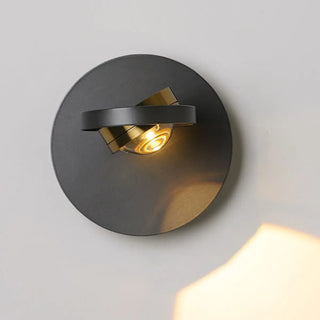 Modern White Circular Rotating Reading Wall Sconce Zawala Image - 8