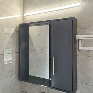 White Modern LED Rectangular Bathroom Vanity Light Zawala Image - 1