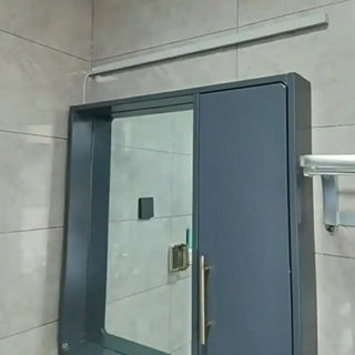 White Modern LED Rectangular Bathroom Vanity Light Zawala Image - 4