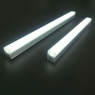 White Modern LED Rectangular Bathroom Vanity Light Zawala Image - 6