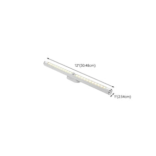 Cloakroom Modern White LED Bar Metal Vanity Light Zawala #size