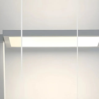 Sleek White Modern LED Rectangular Metal Floor Lamp Zawala Image - 7