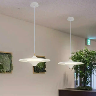 Modern Gold LED UFO Metal Dining Room Pendant Light Zawala Image - 1