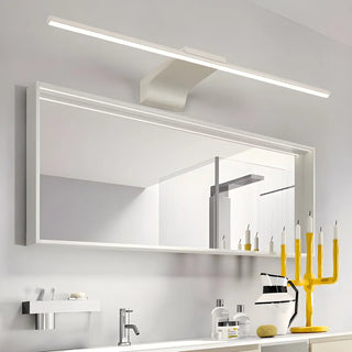 Linear White Modern LED Wall Mounted Vanity Light Zawala Image - 1