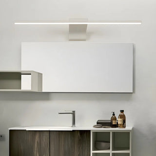 Linear White Modern LED Wall Mounted Vanity Light Zawala Image - 2