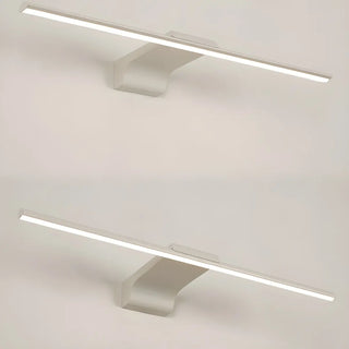 Linear White Modern LED Wall Mounted Vanity Light Zawala Image - 5