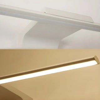 Linear White Modern LED Wall Mounted Vanity Light Zawala Image - 7