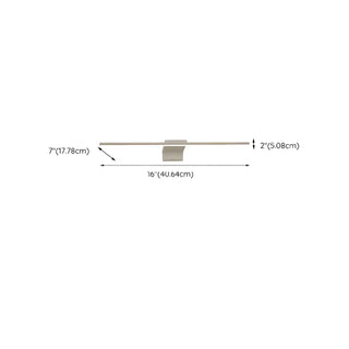 Linear White Modern LED Wall Mounted Vanity Light Zawala #size