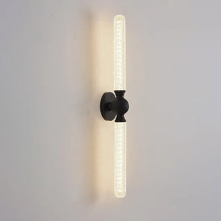 White Linear Clear Glass Bathroom Decor Vanity Light Zawala Image - 17