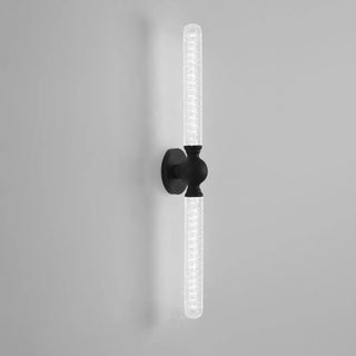 White Linear Clear Glass Bathroom Decor Vanity Light Zawala Image - 18
