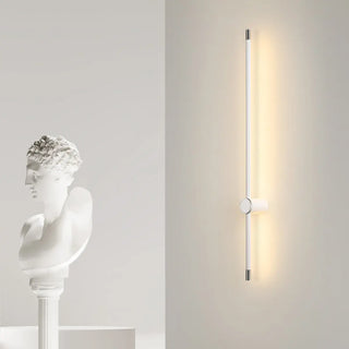 Simple Vertical Aluminum Bathroom White Vanity Light Zawala Image - 12