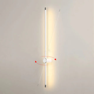 Simple Vertical Aluminum Bathroom White Vanity Light Zawala Image - 14