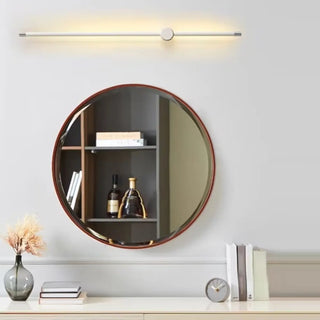 Simple Vertical Aluminum Bathroom White Vanity Light Zawala Image - 3