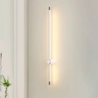 Simple Vertical Aluminum Bathroom White Vanity Light Zawala Image - 6
