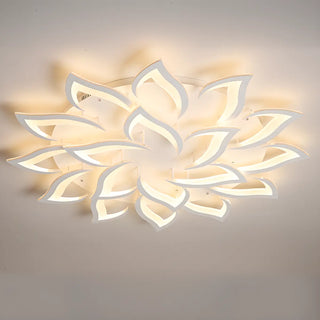 ZOWALA - Living Room Elegant Lotus LED Flush Mount Ceiling Light Image - 10